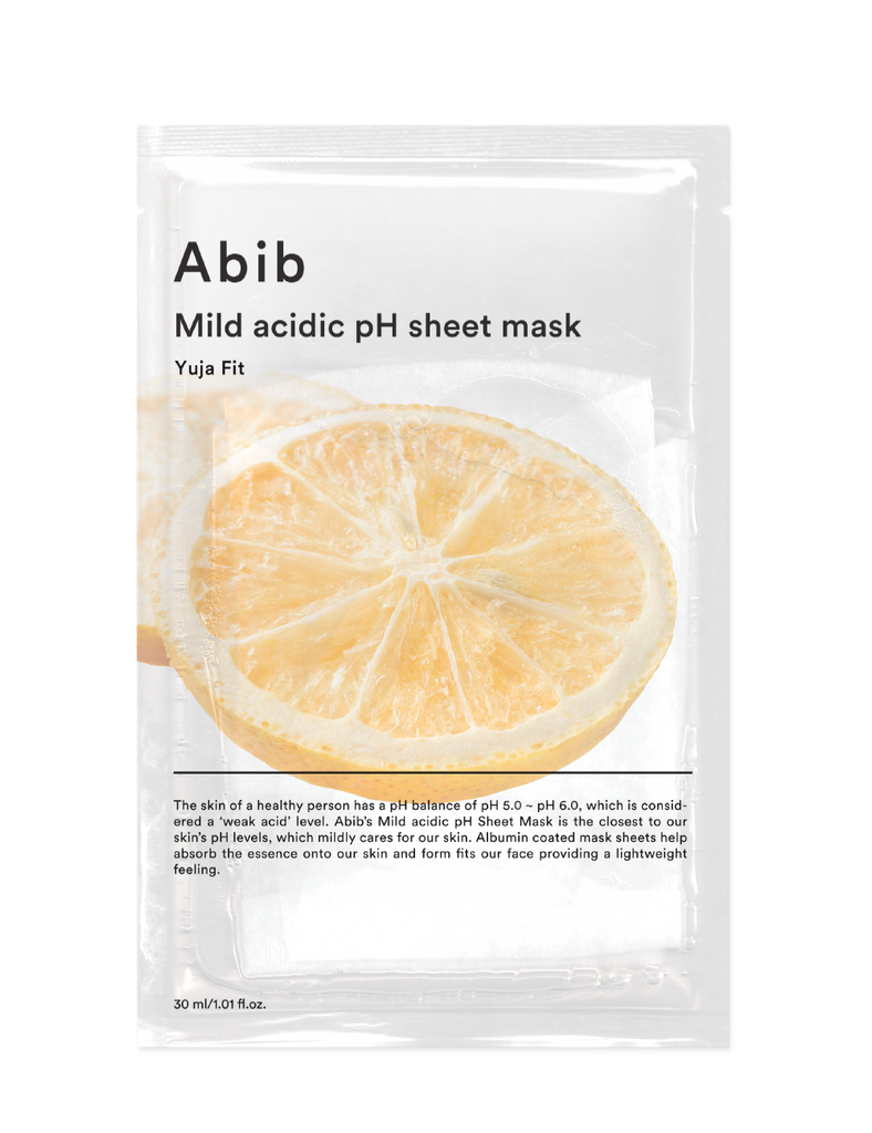 Mild Acidic Ph Sheet Mask Yuja Fit 30ml